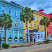 Downtown Charleston, SC Building Poster