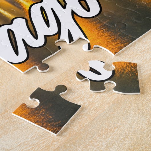 Downtown Chicago, Illinois, Verenigde Staten Legpuzzel (Zijkant)