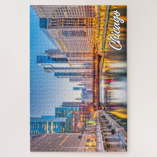 Downtown Chicago, Illinois, Verenigde Staten Legpuzzel (Verticaal)