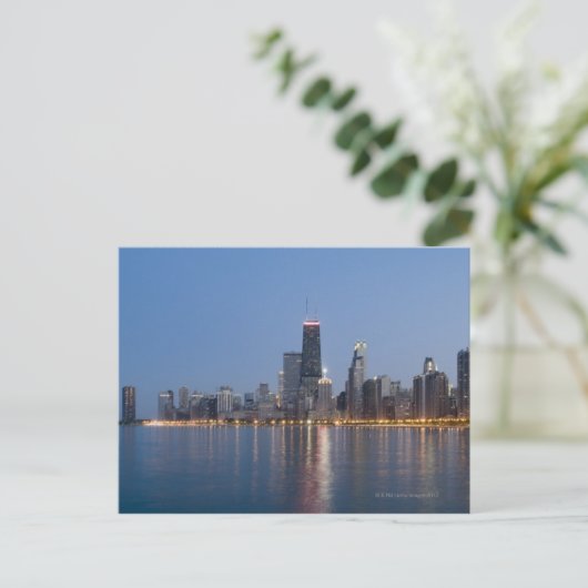 Downtown Chicago Skyline Briefkaart (Staand voorkant)