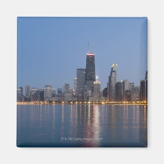 Downtown Chicago Skyline Magneet (Voorkant)