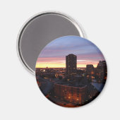 Downtown Chicago Sunset Magneet (Voorkant / Achterkant)