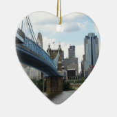 Downtown Cincinnati Keramisch Ornament (Rechts)