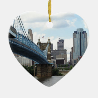 Downtown Cincinnati Keramisch Ornament