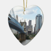 Downtown Cincinnati Keramisch Ornament (Links)