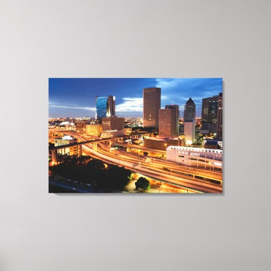 Downtown City Canvas Afdruk (Voorkant)