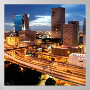 Downtown City Poster