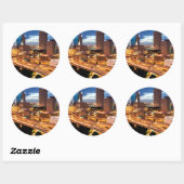 Downtown City Ronde Sticker (Vel)