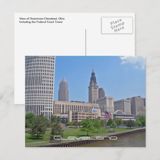 Downtown Cleveland, Ohio Briefkaart (Voorkant / Achterkant)