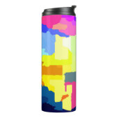 Downtown Cleveland Ohio Lakefront Skyline Thermosbeker (Gedraaid links)