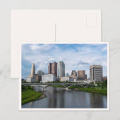 Downtown Columbus View from Main St Bridge Briefkaart (Voorkant / Achterkant)