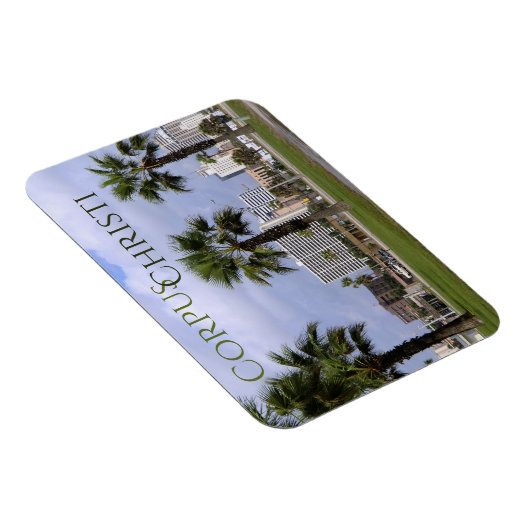Downtown Corpus Christi Texas Souvenir Magnet Magneet (Rechterzijde)