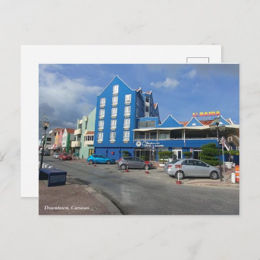 Downtown Curacao Briefkaart (Voorkant / Achterkant)