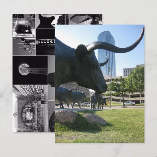 Downtown Dallas, Texas Briefkaart (Voorkant / Achterkant)