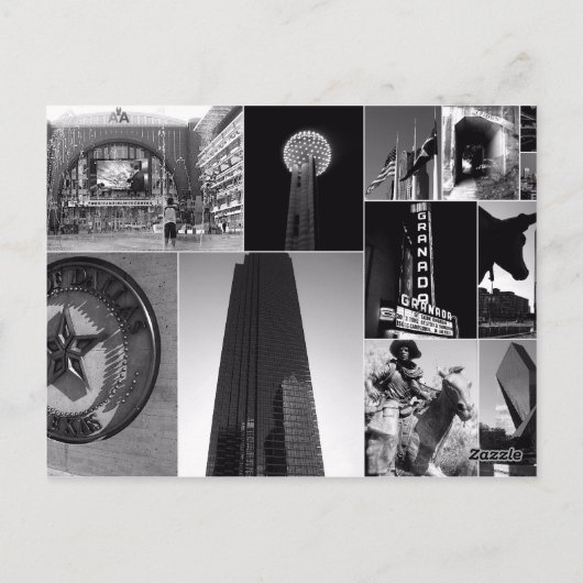 Downtown Dallas, Texas Briefkaart (Achterkant)