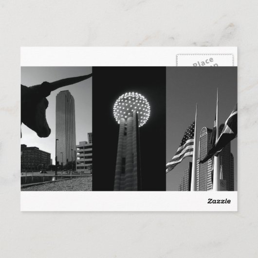 Downtown Dallas, Texas Briefkaart (Achterkant)