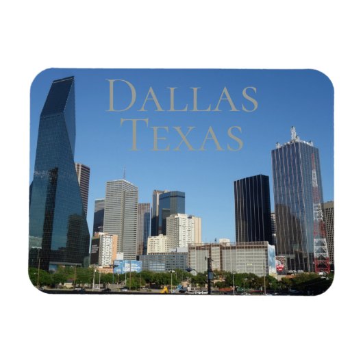 Downtown Dallas Texas Souvenir Magneet (Horizontaal)