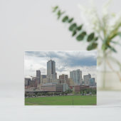 Downtown Denver Colorado City Skyline Briefkaart (Staand voorkant)