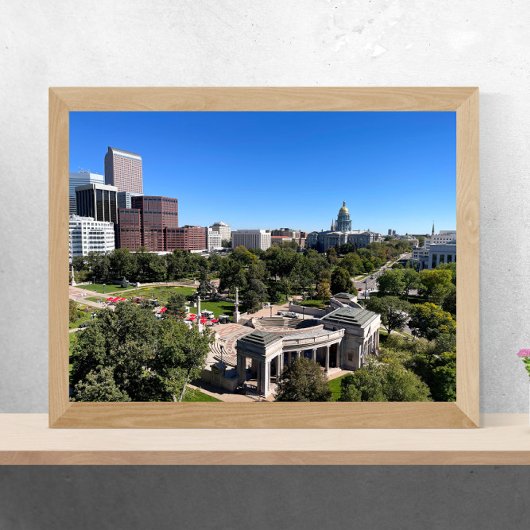 Downtown Denver met Capitol Building Poster