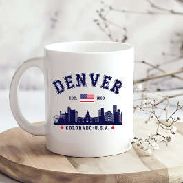 Downtown Denver Skyline Scene Koffiemok