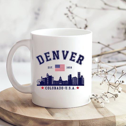Downtown Denver Skyline Scene Koffiemok