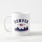Downtown Denver Skyline Scene Koffiemok (Links)