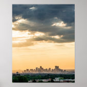 Downtown Denver // Sunset Skyline Poster (Voorkant)