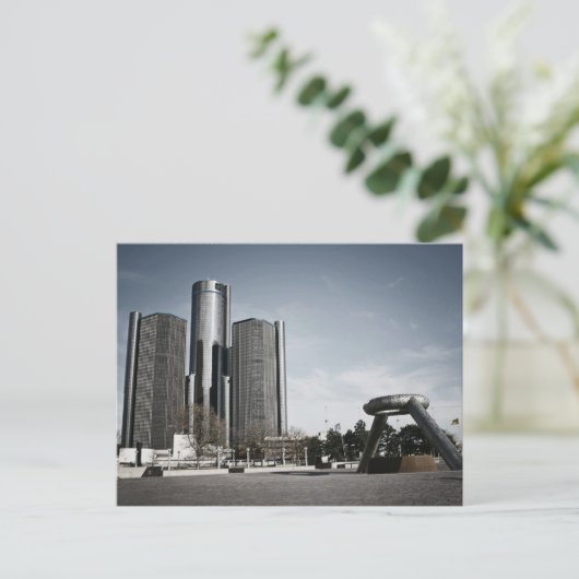 Downtown Detroit Briefkaart (Staand voorkant)