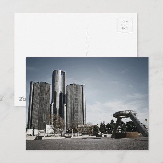 Downtown Detroit Briefkaart (Voorkant / Achterkant)