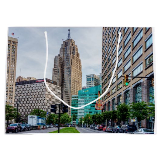 Downtown Detroit Groot Cadeauzakje (Voorkant)