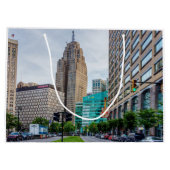 Downtown Detroit Groot Cadeauzakje (Achterkant)