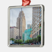 Downtown Detroit Metalen Ornament (Links)