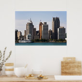Downtown Detroit Poster (Keuken)
