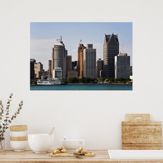Downtown Detroit Poster (Keuken)