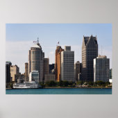 Downtown Detroit Poster (Voorkant)