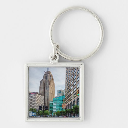 Downtown Detroit Sleutelhanger (Voorkant)