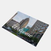 Downtown Detroit Welkom Doormat Deurmat (Schuin)