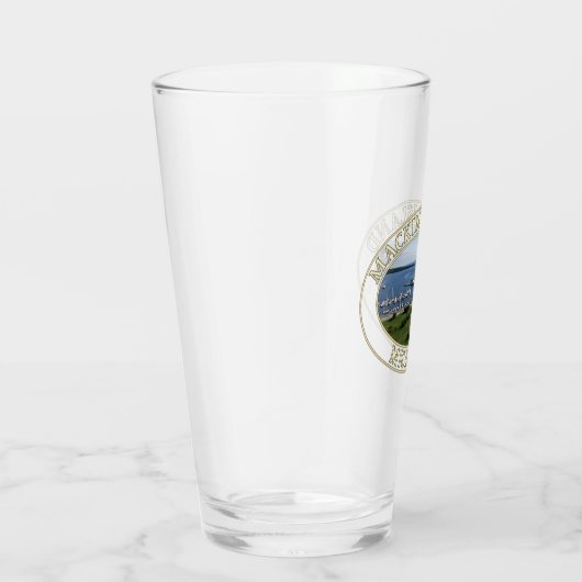 Downtown en Harbour op Mackinac Island, Michigan Glas (Rechts)