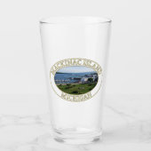 Downtown en Harbour op Mackinac Island, Michigan Glas (Voorkant)