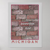 Downtown Flint Bricks Poster (Voorkant)
