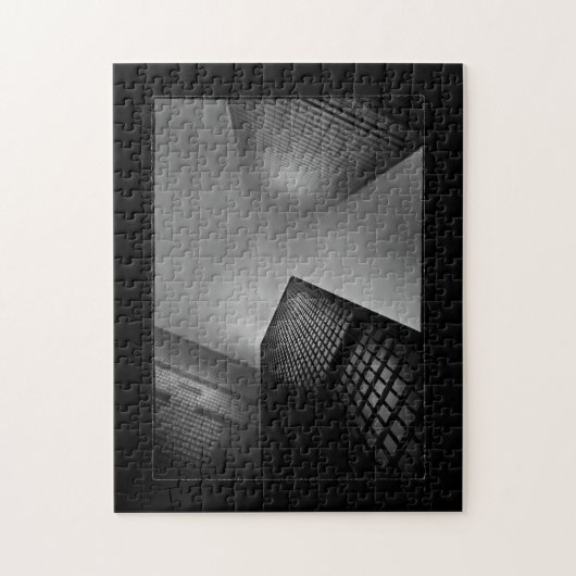 Downtown Fogfest No 1 met grens Legpuzzel (Verticaal)