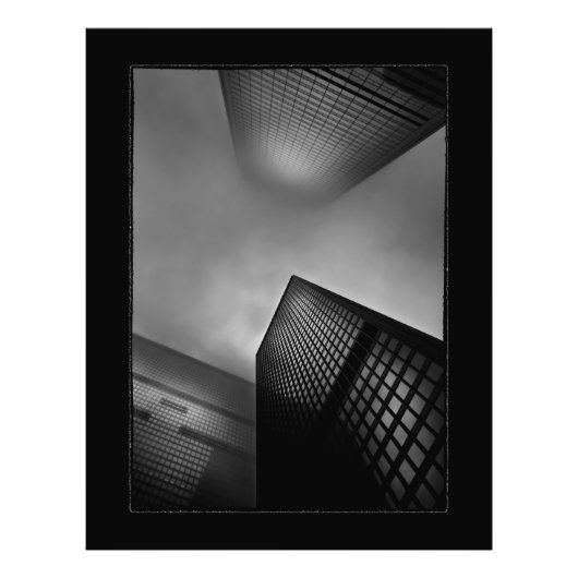 Downtown Fogfest nr 1 met grens Foto Afdruk (Voorkant)
