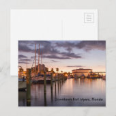 Downtown Fort Myers, Florida Briefkaart (Voorkant / Achterkant)