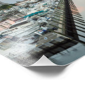 Downtown Fort Myers Florida op Sunrise Foto Afdruk (Hoek)