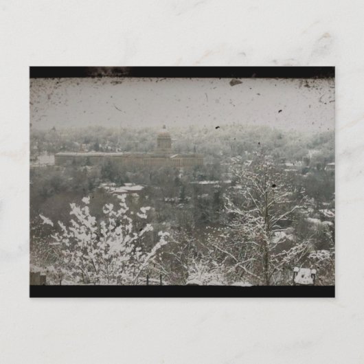 Downtown Frankfort, Kentucky in Winter Briefkaart (Voorkant)