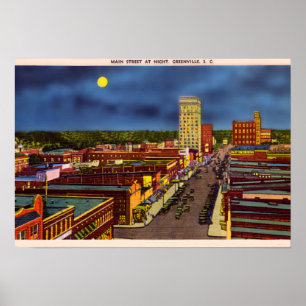 Downtown Greenville South Carolina Poster