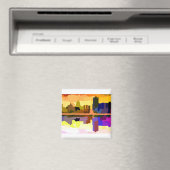 Downtown Harrisburg Pennsylvania op Sunset Magneet (Insitu (Vaatwasser))