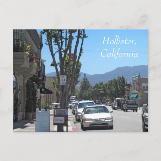 Downtown Hollister Briefkaart (Voorkant)