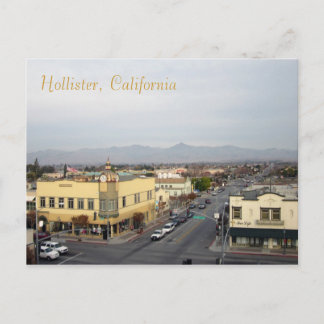 Downtown Hollister, Californië Briefkaart