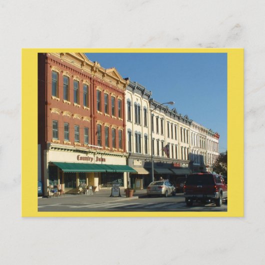 Downtown HONESDALE, Pennsylvania Briefkaart (Voorkant)